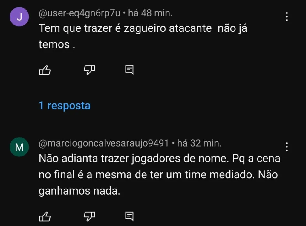 Repercussão via YouTube