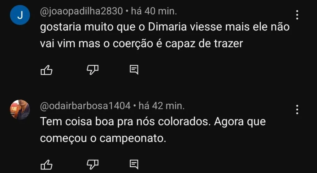 Repercussão via YouTube