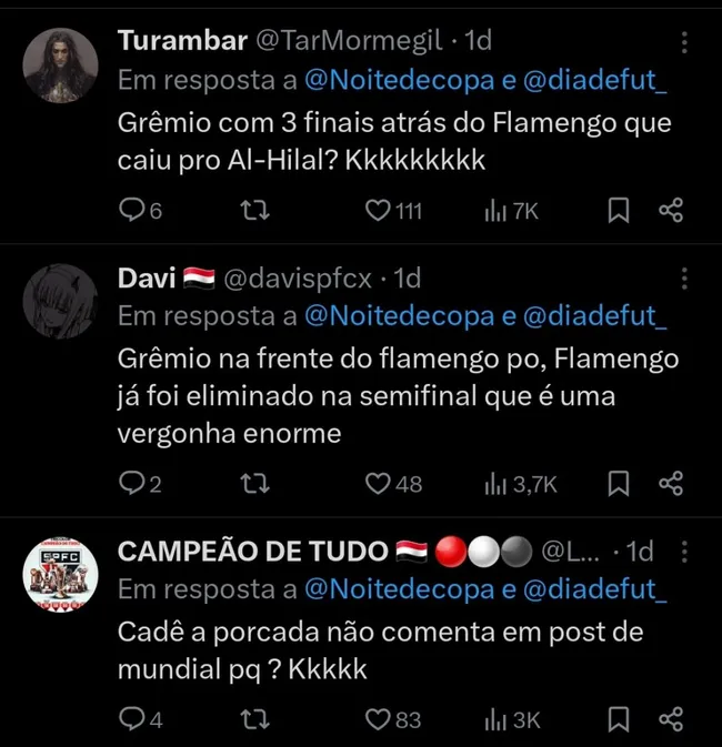 Repercussão via Twitter