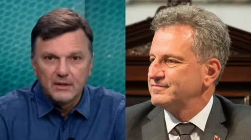 Mauro Cezar consegue descobrir informação sobre SAF no Flamengo. Foto Esq.: Reprodução/Jovem Pan e Foto Dir.: Alexandre Vidal/Flamengo