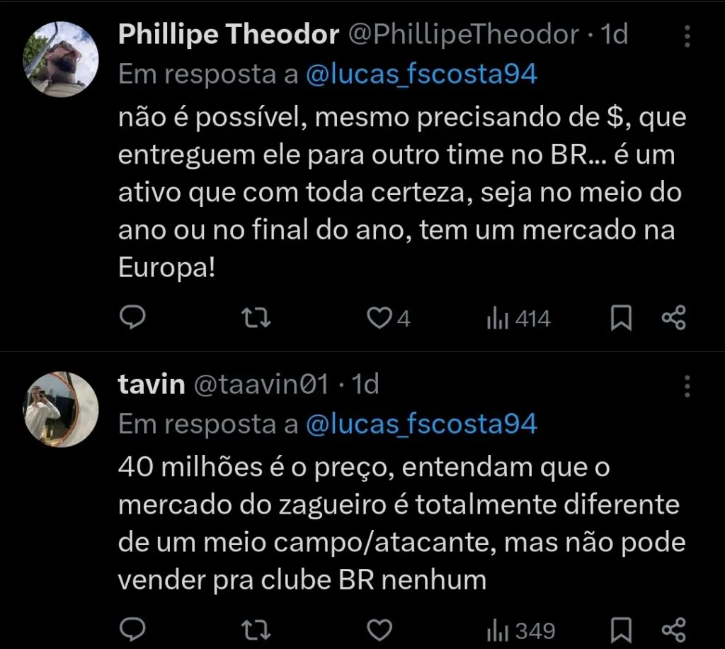 Repercussão via Twitter
