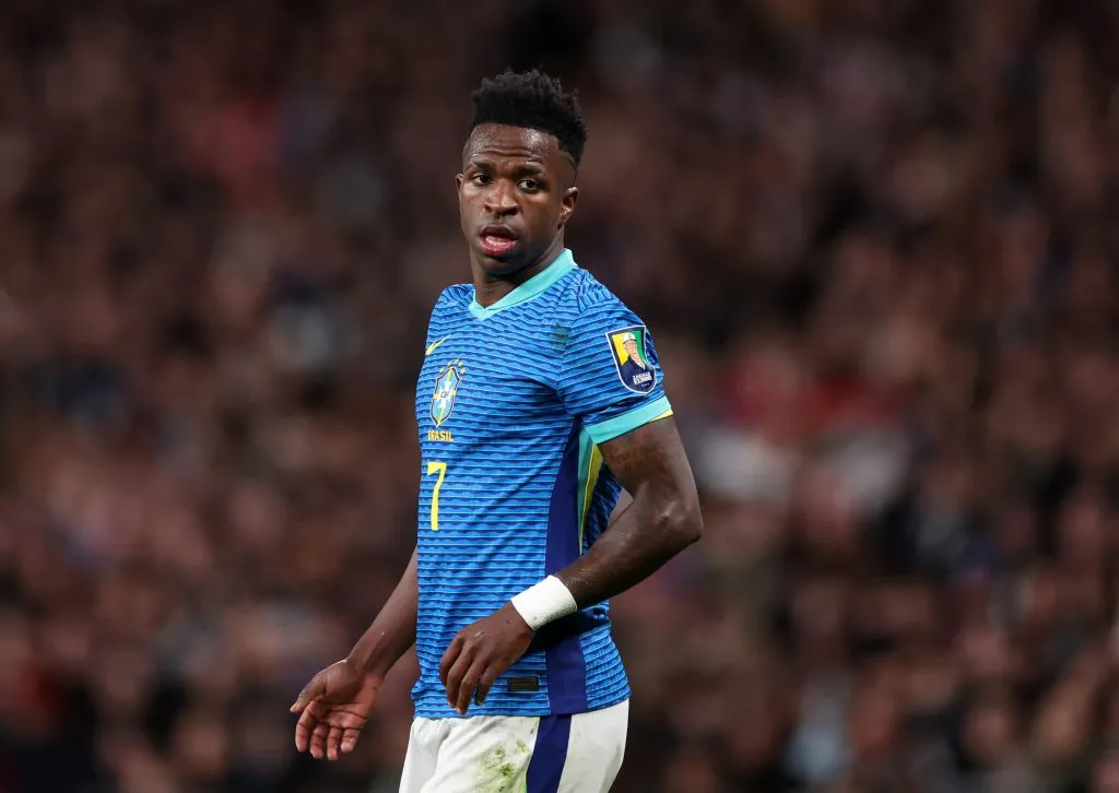 Vinicius Junior of Brazil (Photo by Catherine Ivill/Getty Images)