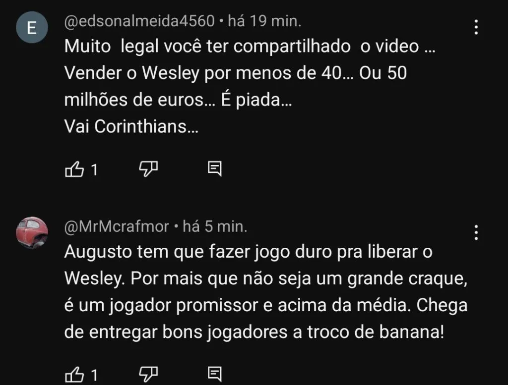 Repercussão via YouTube