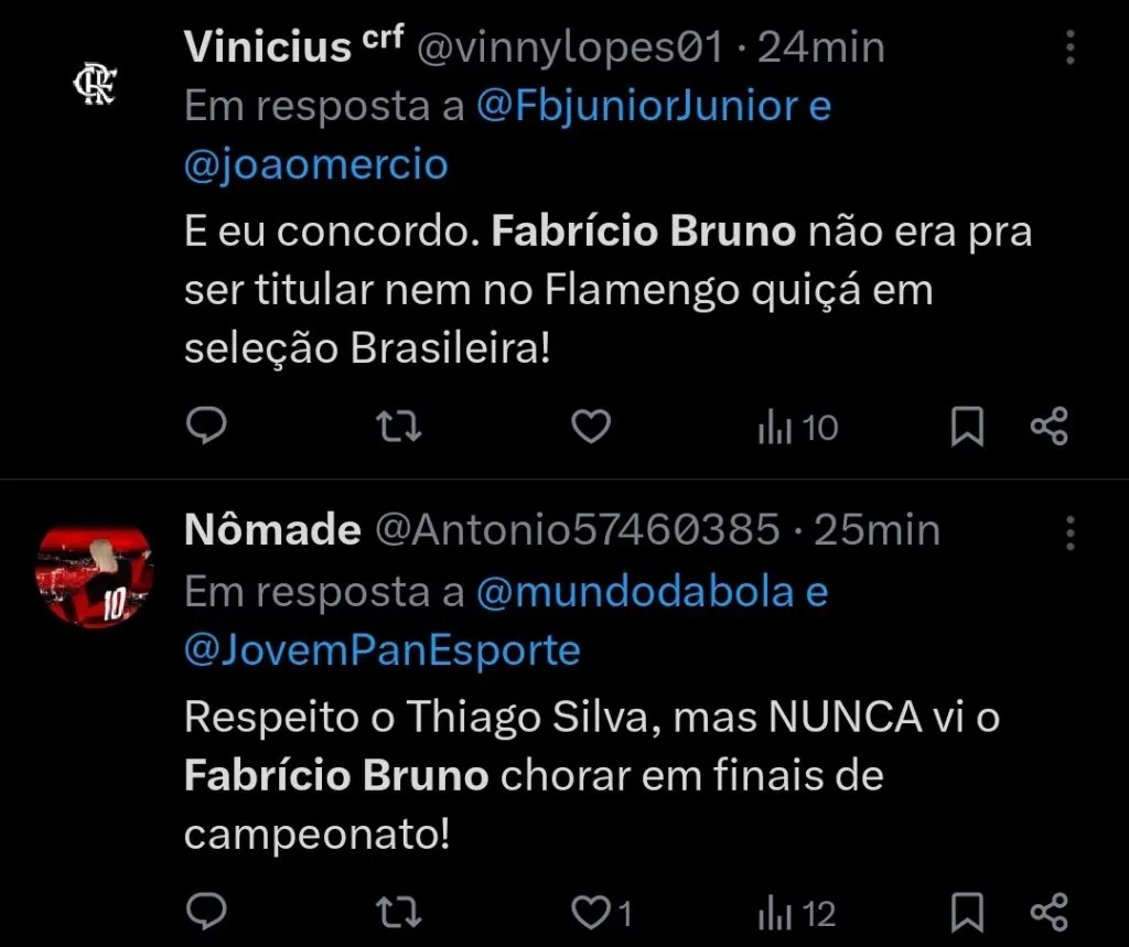 Repercussão via Twitter