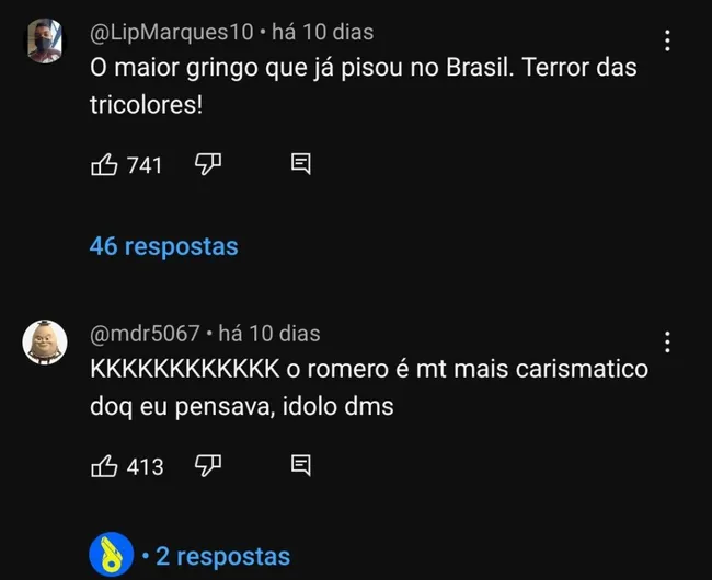 Repercussão via YouTube