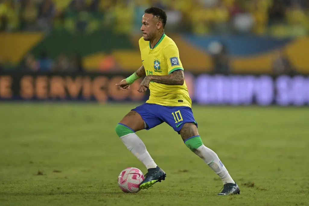 Neymar Jr. of Brazil . (Photo by Pedro Vilela/Getty Images)