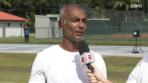Romário respondeu comparação com Endrick (Foto: Reprodução/ESPN)