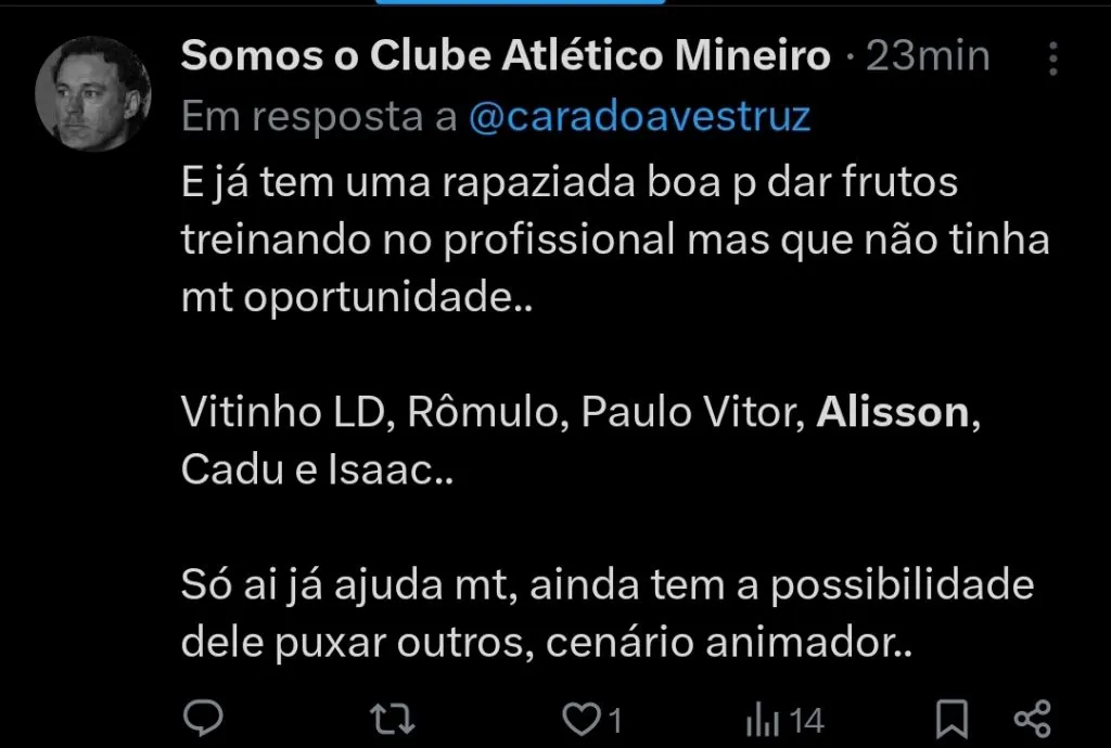 Repercussão via Twitter