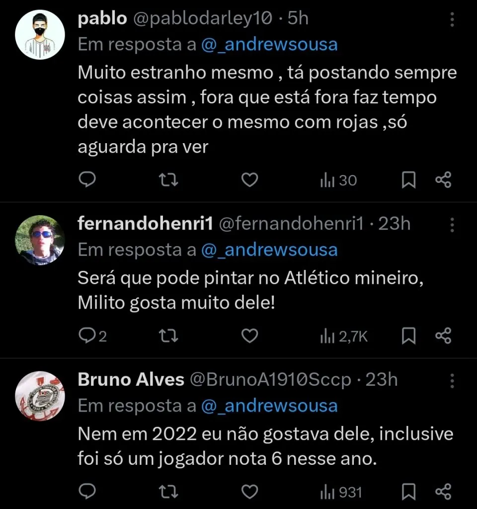 Repercussão via Twitter
