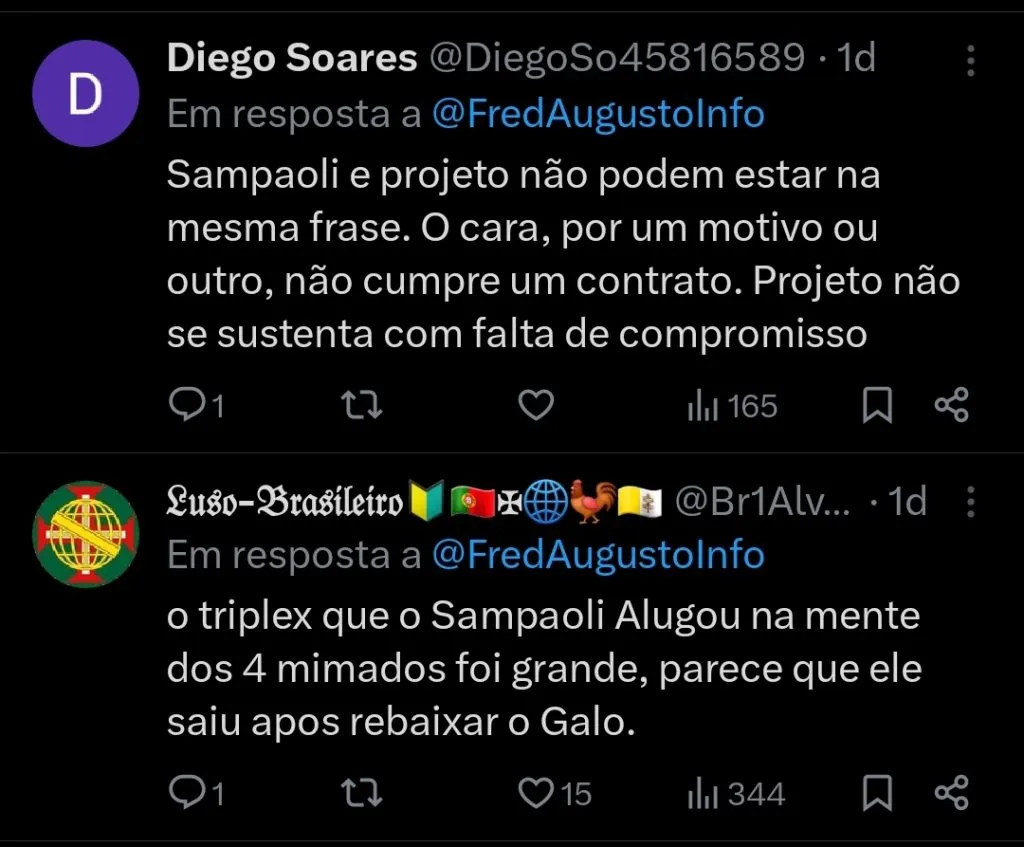 Repercussão via Twitter