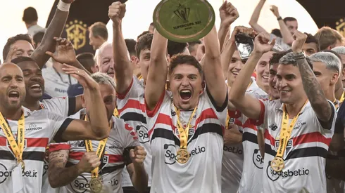 Pablo Maia, do São Paulo, pode pintar no Arsenal junto de Marcos Leonardo, ex-Santos. (Photo by Pedro Vilela/Getty Images)