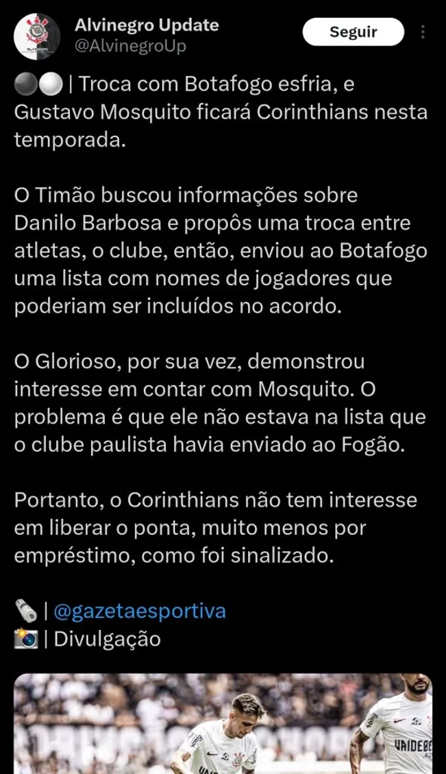 Repercussão via Twitter