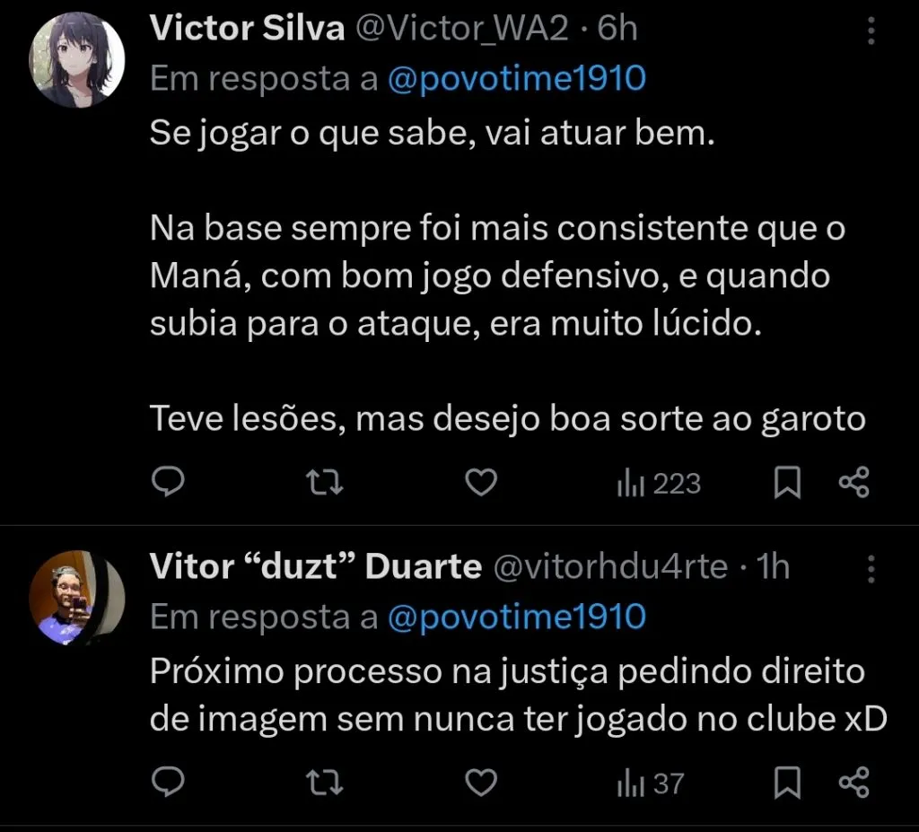 Repercussão via Twitter