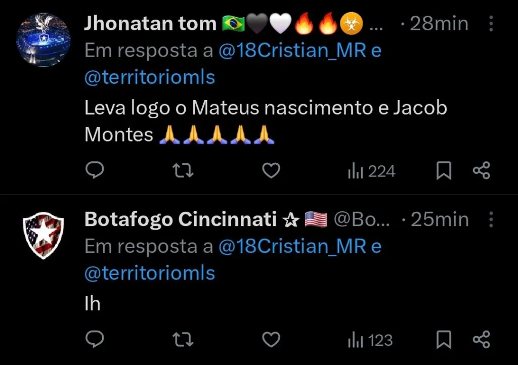 Repercussão via Twitter