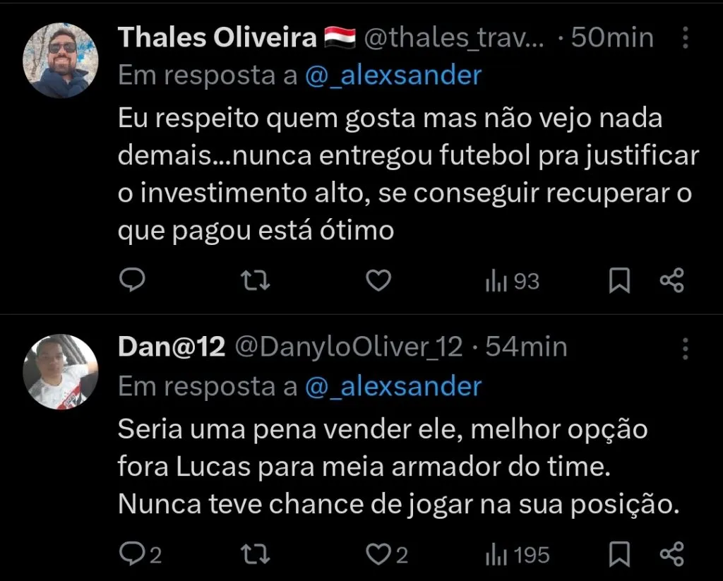 Repercussão via Twitter