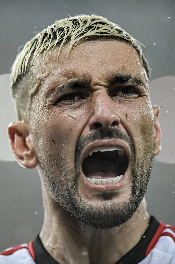  Arrascaeta jogador do Flamengo durante partida contra o Fluminense | Foto: Thiago Ribeiro/AGIF