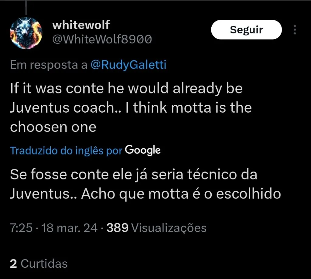 Repercussão via Twitter