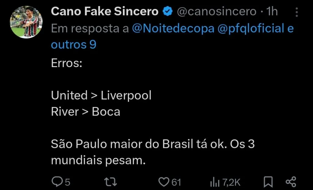 Repercussão via Twitter