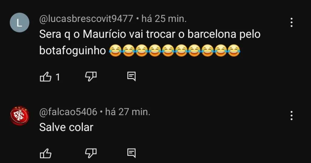 Repercussão via YouTube