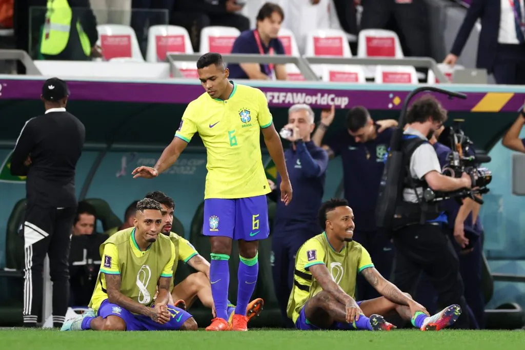 Alex Sandro pelo Brasil. (Photo by Michael Steele/Getty Images)