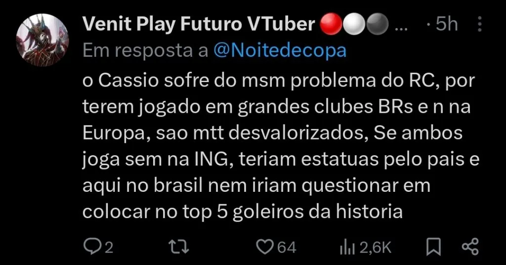 Repercussão via Twitter