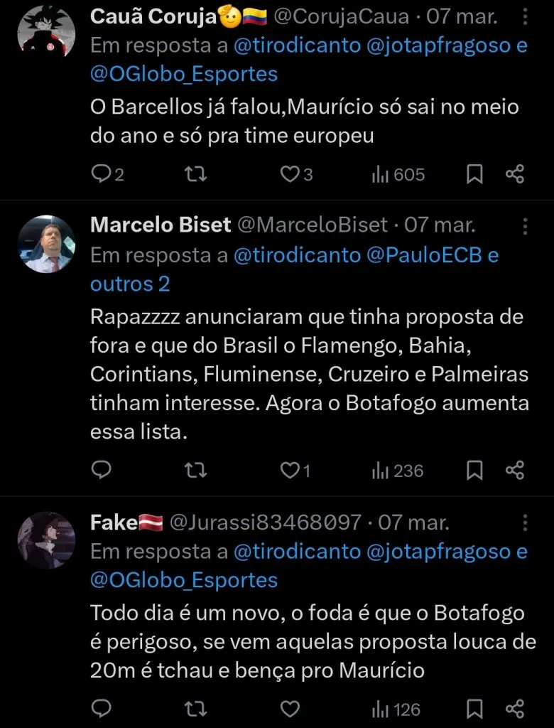 Repercussão via Twitter