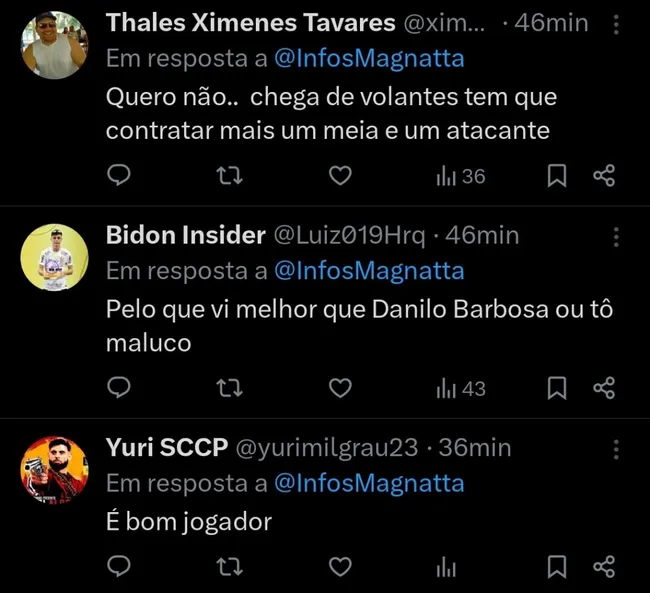 Repercussão via Twitter