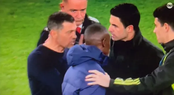 Sérgio Conceição e Mikel Arteta | Foto: Reprodução/Tnt