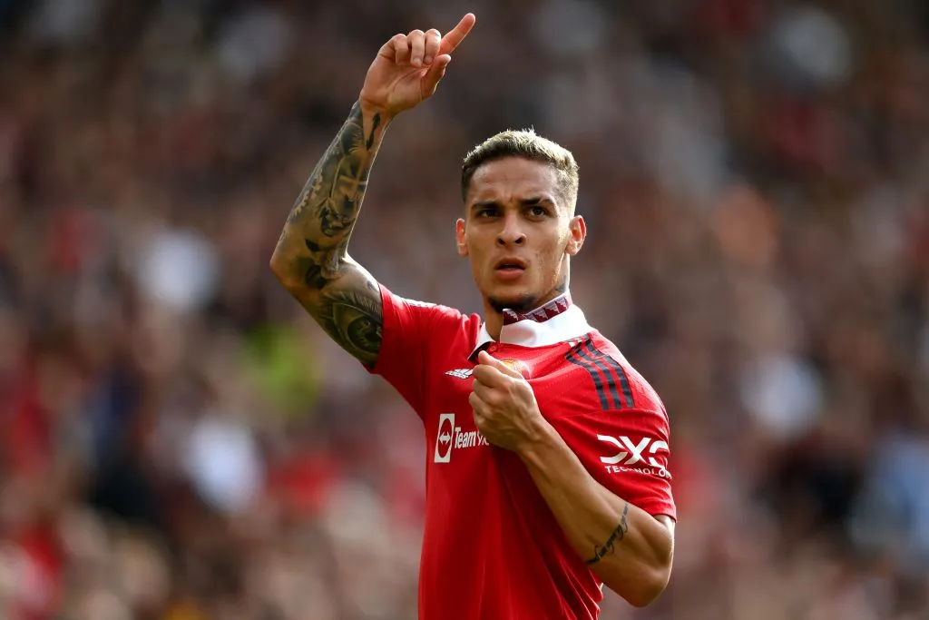 Antony of Manchester United . (Photo by Shaun Botterill/Getty Images)