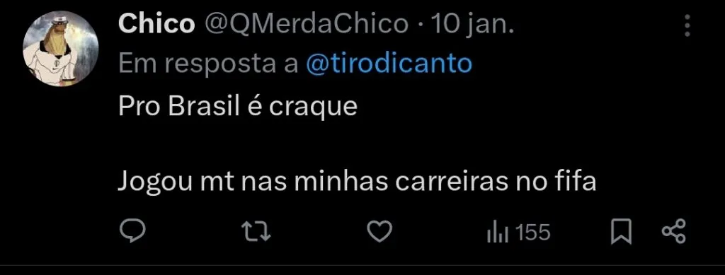 Repercussão via Twitter