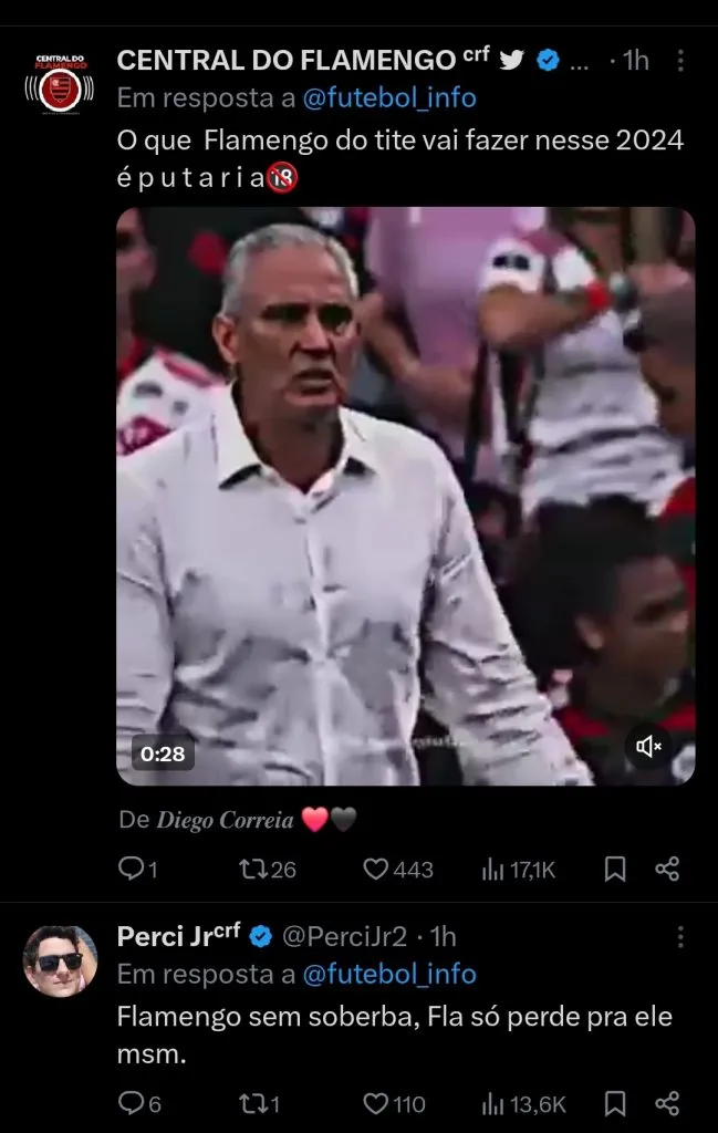 Repercussão via Twitter