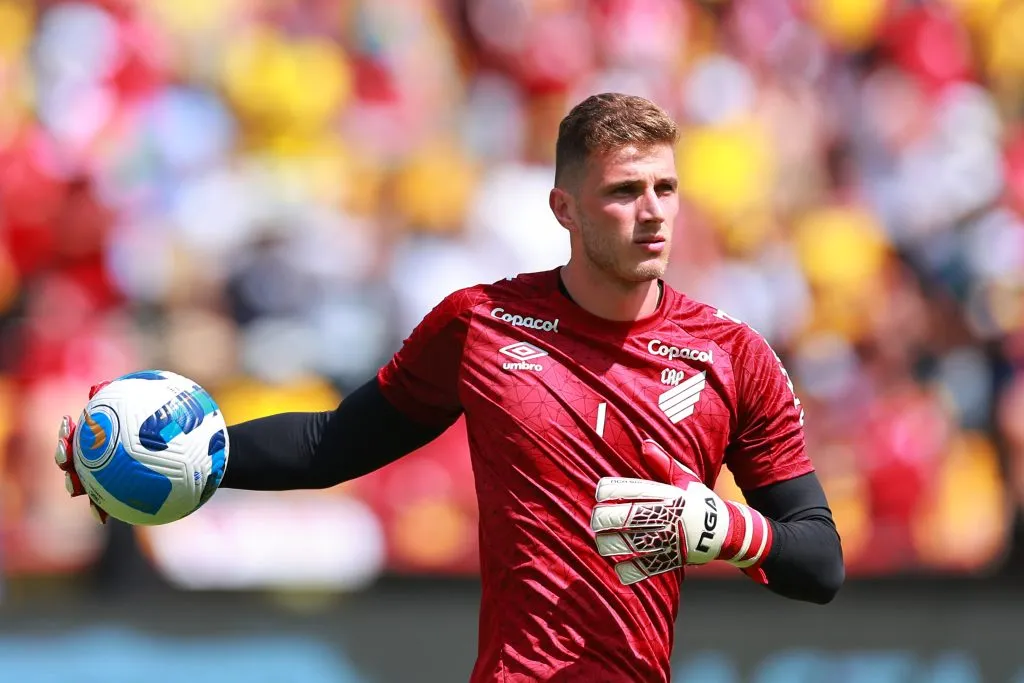 Goleiro no duelo diante do Flamengo (Photo by Hector Vivas/Getty Images)