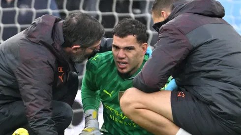 Ederson of Manchester City . (Photo by Michael Regan/Getty Images)