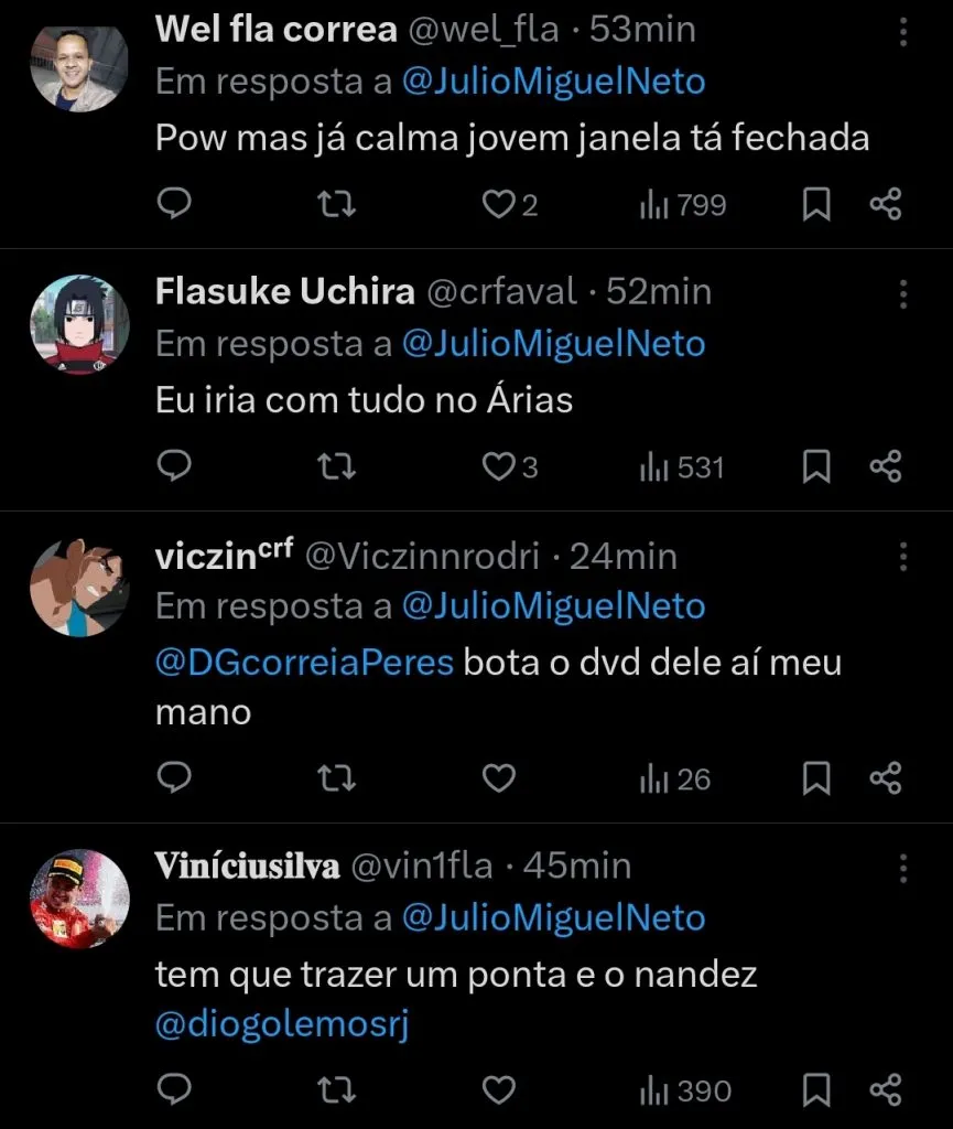 Repercussão via Twitter