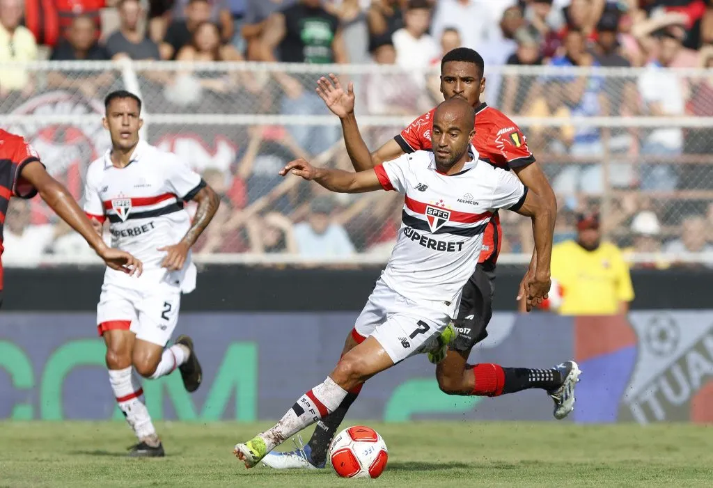 O camisa 7 foi decisivo diante do Ituano (Foto: Rubens Chiri/Saopaulofc.net/Divulgação)
