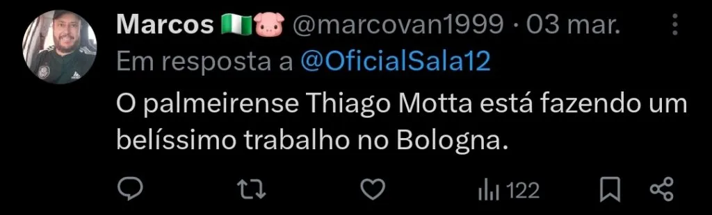 Repercussão via Twitter