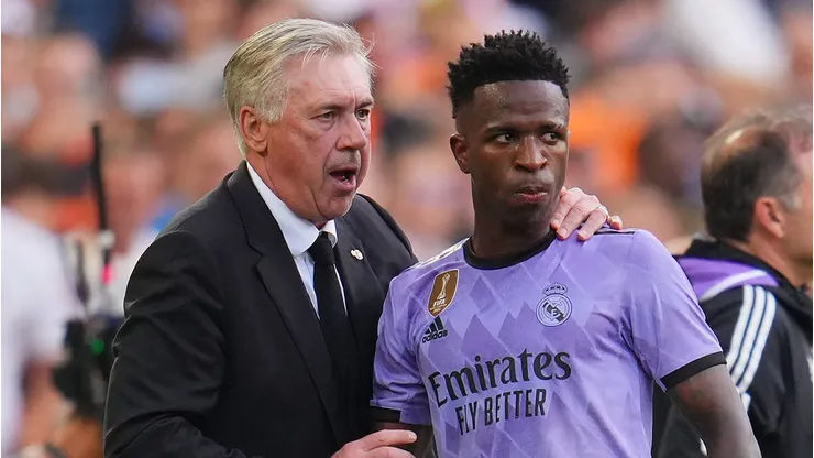 Carlo Ancelotti, Head Coach of Real Madrid. (Photo by Aitor Alcalde/Getty Images)