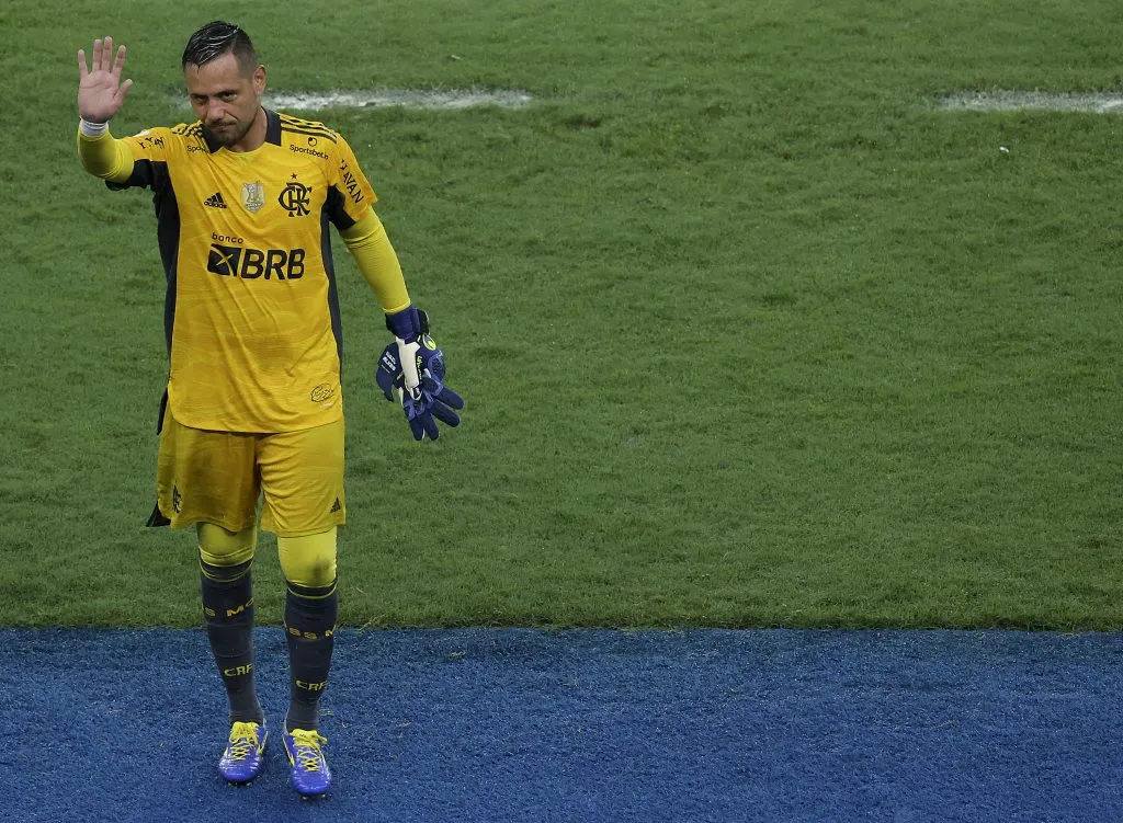 Diego Alves nos tempos de Flamengo. (Photo by Buda Mendes/Getty Images)