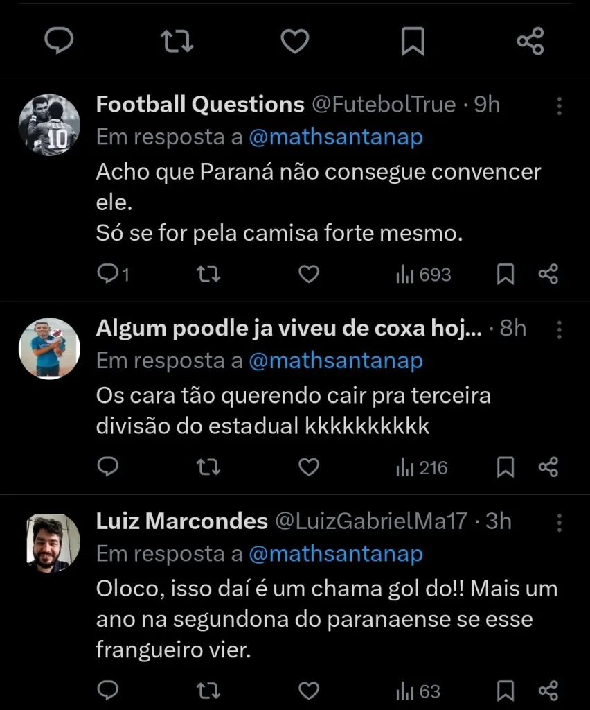 Repercussão via Twitter