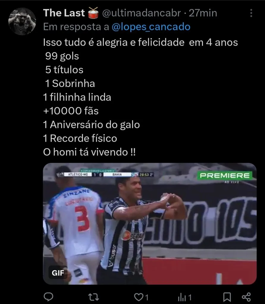 Repercussão via Twitter
