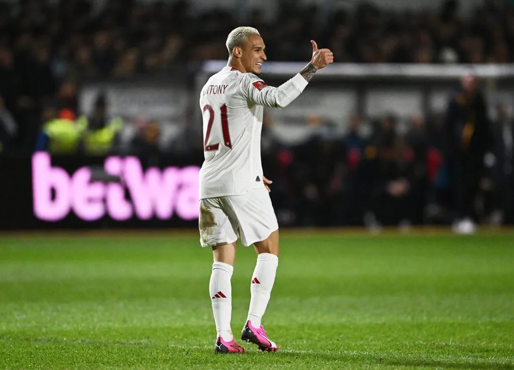Antony pelo Manchester United. (Photo by Dan Mullan/Getty Images)