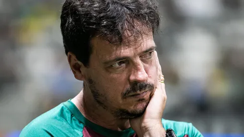 Fernando Diniz tecnico do Fluminense durante partida contra o Atletico-MG no estadio Arena MRV pelo campeonato Brasileiro A 2023. Foto: Fernando Moreno/AGIF