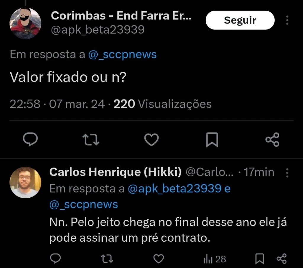 Repercussão via Twitter
