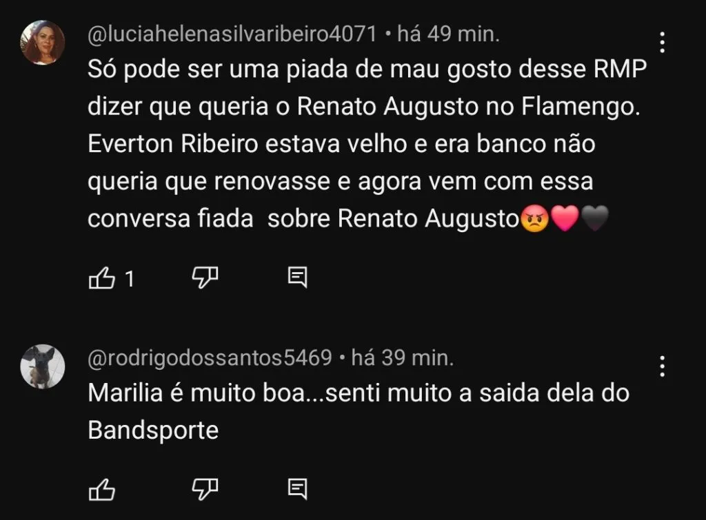 Repercussão via YouTube