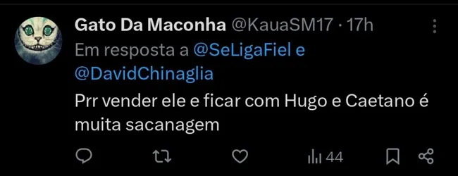 Repercussão via Twitter