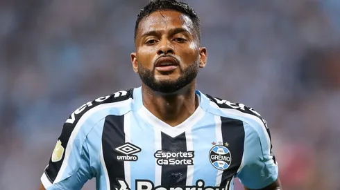 Reinaldo jogador do Gremio durante partida contra o Internacional no estadio Arena do Gremio pelo campeonato Gaucho 2023. Foto: Pedro H. Tesch/AGIF