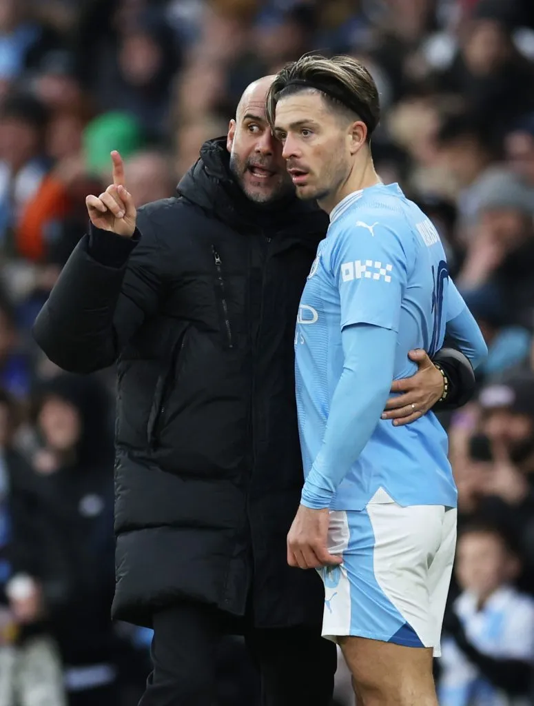 Grealish está lesionado e fica fora de jogo do Manchester City. Foto: Clive Brunskill/Getty Images