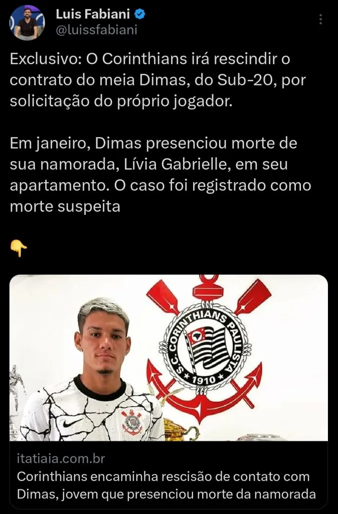 Repercussão via Twitter