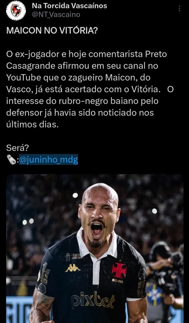Repercussão via Twitter