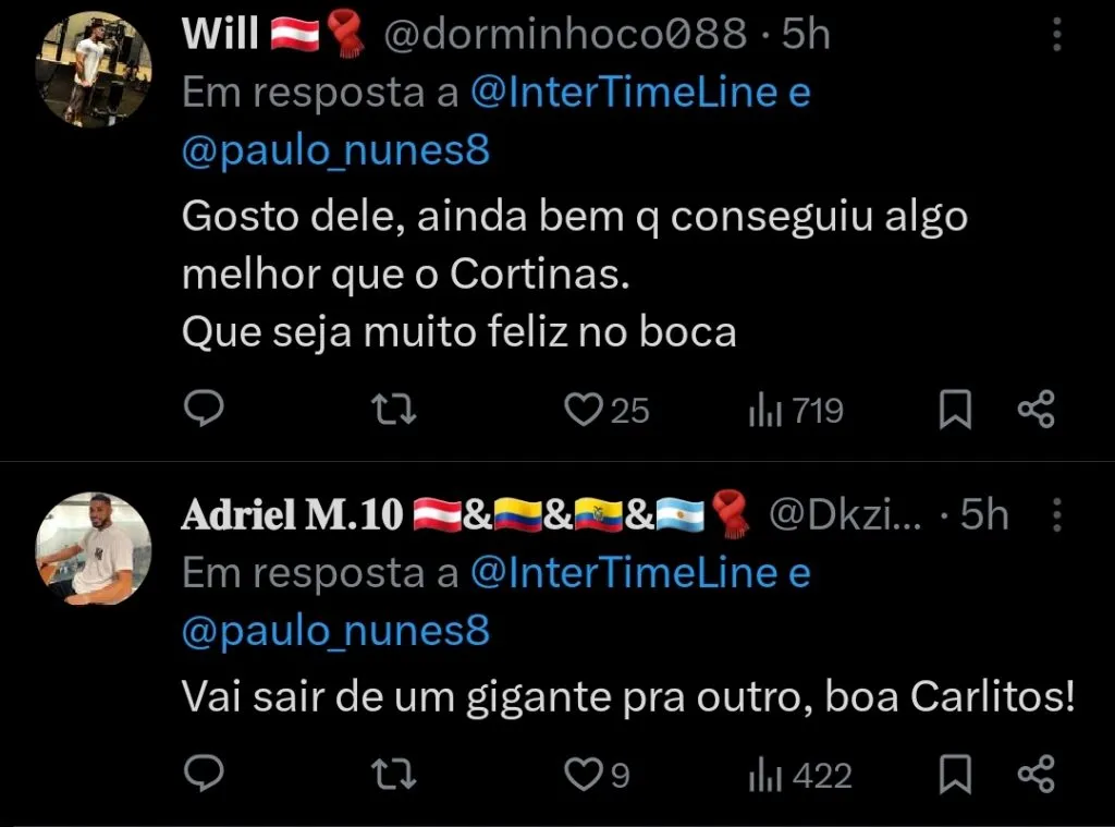 Repercussão via Twitter